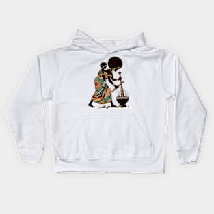 Afrocentric Mother And Baby Kids Hoodie